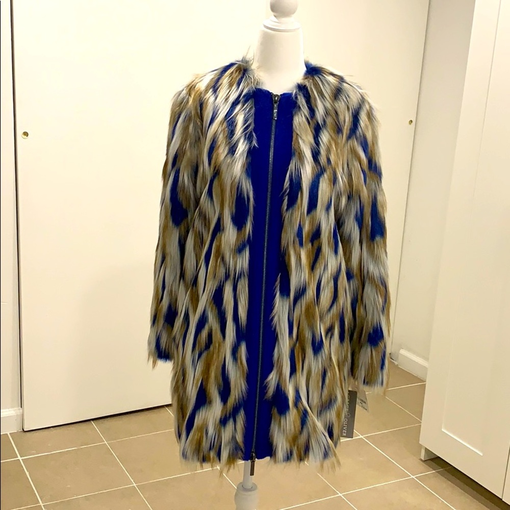 Grace & Oliver kiera cobalt fur coat
